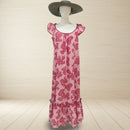 Red Gingham Hawaiian Muumuu Dress Ohia Lehua