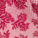 Red Gingham Hawaiian Muumuu Dress Ohia Lehua