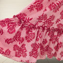 Red Gingham Hawaiian Muumuu Dress Ohia Lehua