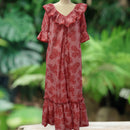 Red Gingham Muumuu with Ruffle 8631-5