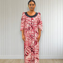 Red Palm Muumuu Dress