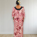 Red Palm Muumuu Dress