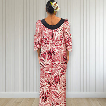 Red Palm Muumuu Dress