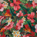 Tropical Hibiscus Paradise Hawaiian Dog Dress – Red Floral Print | Made in Hawaii-2