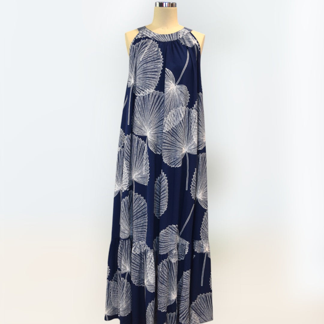 lulu summer dresses Gorgeous Summer Party Dress – Perfect for Resort Weddings, Beach Parties & Luaus Navy / 2XL