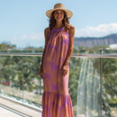 Elegant Round Neck Halter Sleeveless Summer Dress