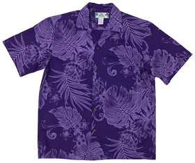 Royal Blue Purple Hawaiian Shirt