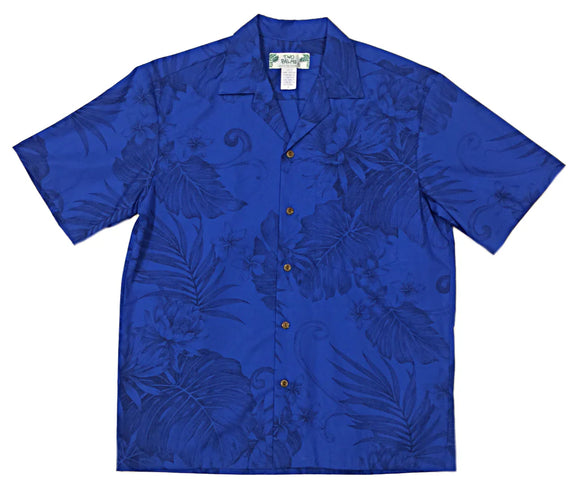 Royal Blue Purple Hawaiian Shirt
