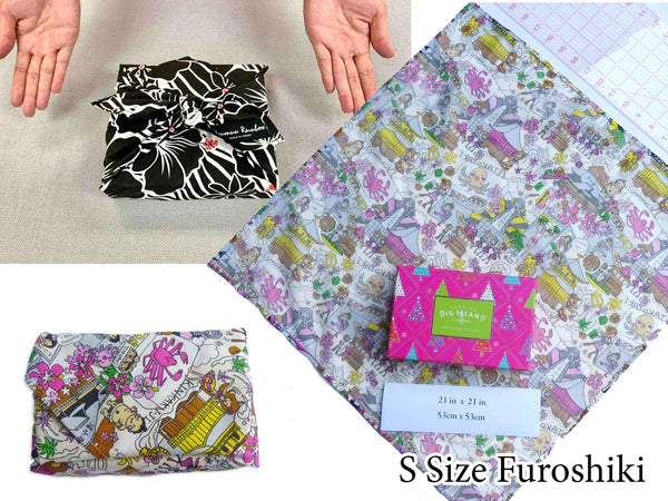 Gift Wrapping Fabric / Furoshiki - Pineapple,Hiibiscus and plumeria