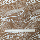 Sand Tribal Wave Monstera Hawaiian Fabric – Island Pattern Polycotton-2
