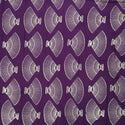 Fan Print Purple Lightweight Rayon Fabric