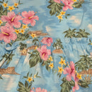Sky Blue Hawaiian Island Paradise Dog Dress – Hibiscus & Tropical Beach Print | Made in Hawaii-2