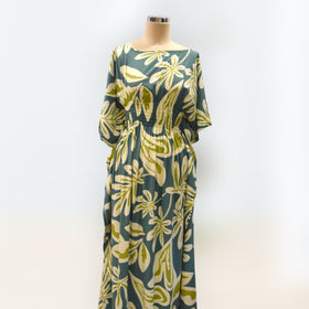 Smocked Dress Boat Neck Style