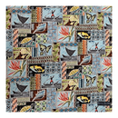 Light Blue Traditional Polynesian Pattern Gift Wrapping Fabric / Furoshiki-2