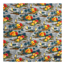 Light Grey Catamaran and Hibiscus Gift Wrapping Fabric / Furoshiki-1