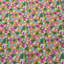 Gift Wrapping Fabric / Furoshiki - Pineapple,Hiibiscus and plumeria-1