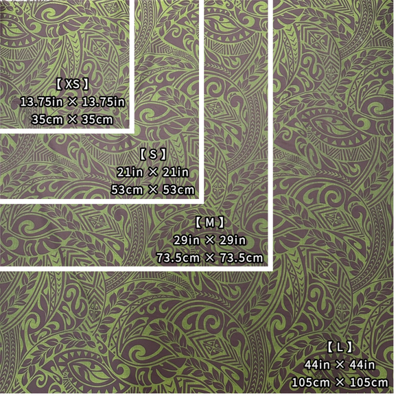 Polynesian Tribal Tapa Print Gift Wrapping Fabric / Furoshiki