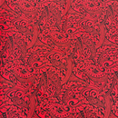 Polynesian Tribal Tapa Print Gift Wrapping Fabric / Furoshiki - Red-2