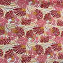 Gift Wrapping Fabric / Furoshiki - Modern Floral Fabric Polycotton | Pink-2