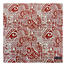 ［Red and White］Tapa Hawaiian Print Gift Wrapping Fabric / Furoshiki -1223FB-RED4-1