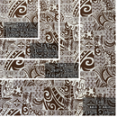 ［Brown and White］Tapa Hawaiian Print Gift Wrapping Fabric / Furoshiki -1223FB-BRO2-4