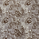 ［Brown and White］Tapa Hawaiian Print Gift Wrapping Fabric / Furoshiki -1223FB-BRO2