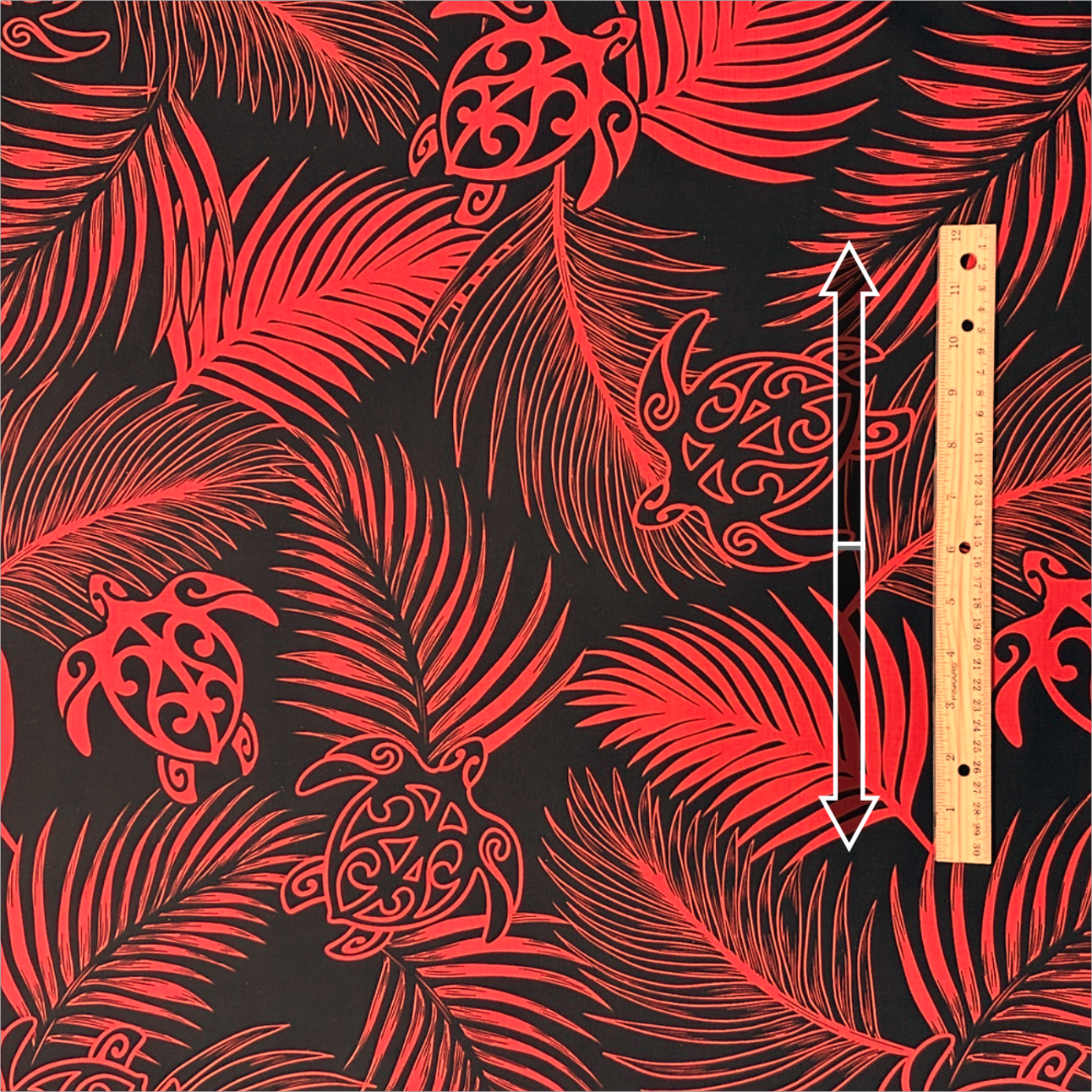 hawaiianfabric_monstera_turtle_red_2