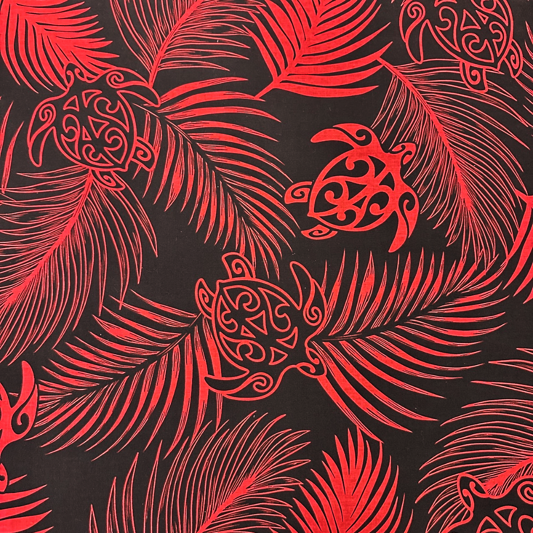 hawaiianfabric_monstera_turtle_red_3