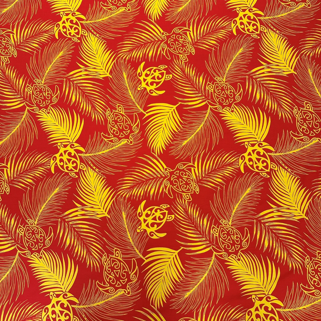 hawaiianfabric_monstera_turtle_yellow_1