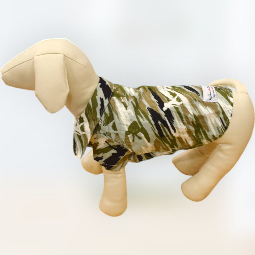 SurferCamouflageHawaiianDogShirt