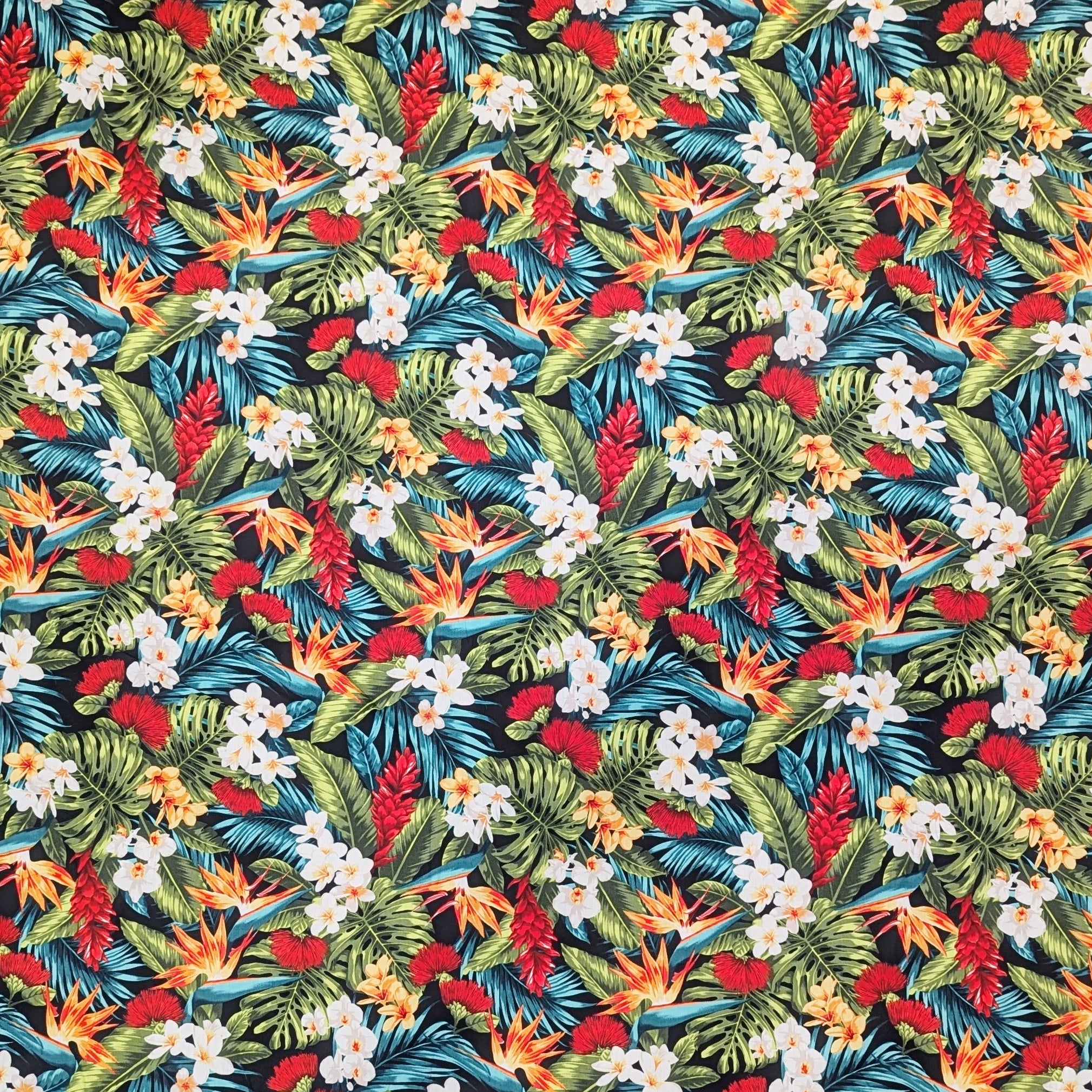 TropicalHawaiianFlowersPrintFabric