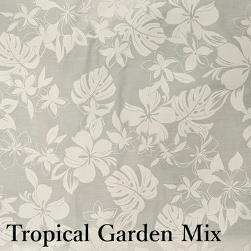 A-Line White Hawaiian Dress with Botanical Print – 2-Way Neckline Resort Maxi Dress MR143