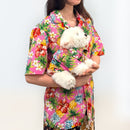 Tropical Print Hawaiian Dog Shirts / Pink［Dog and owner hawaii shirts］-3