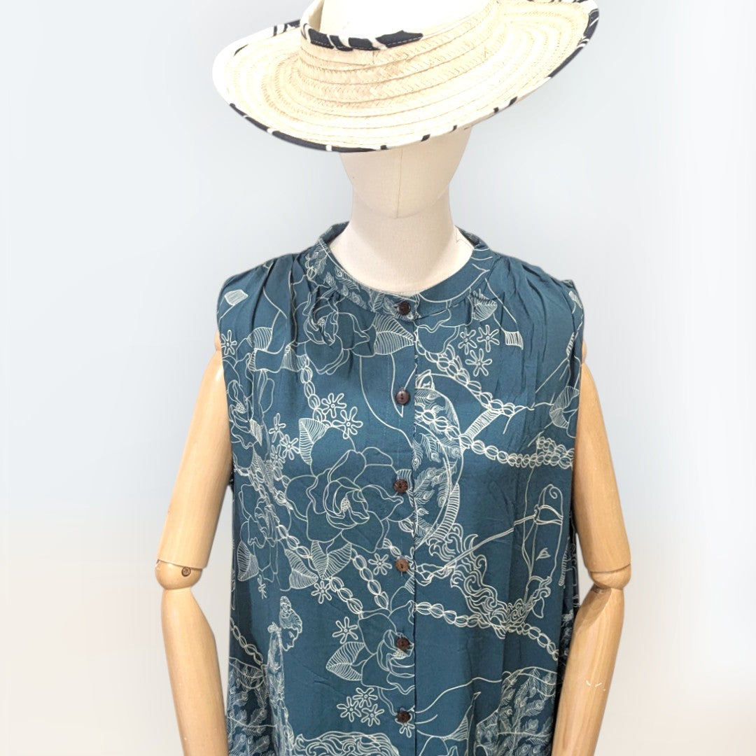 Tropical Vista Shirt Dress