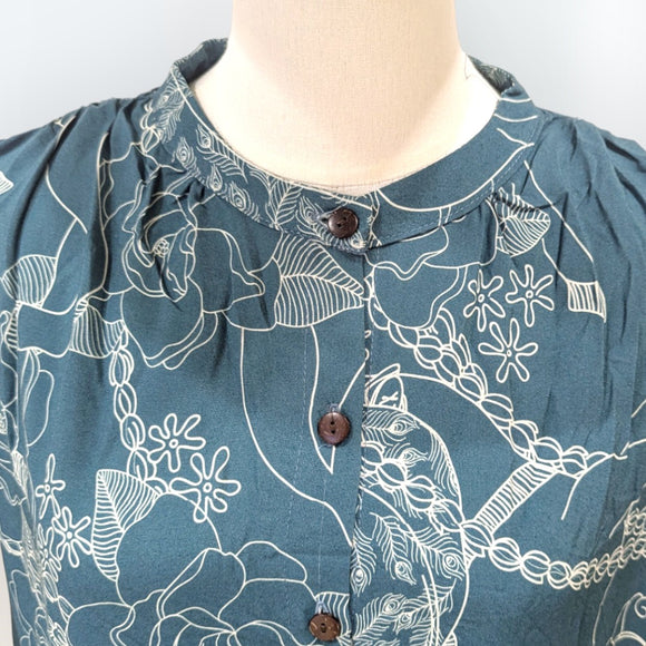 Tropical Vista Shirt Dress