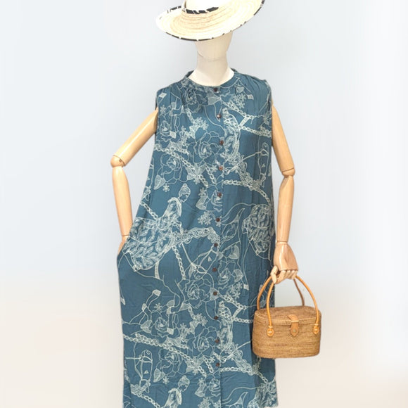 Tropical Vista Shirt Dress