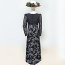 Twilight Puakenikeni Hawaiian Muumuu – Hand Printed Black