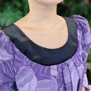 Violet Banana Leaf Muumuu Dress