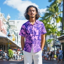 Vivid Purple Hibiscus Hawaiian Shirt