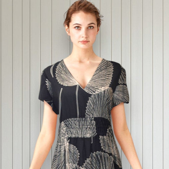 Women VNeck Rayon Dress