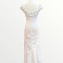 Traditional White Hawaiian Formal Dress – Hibiscus & Plumeria Lei Print | Made in Hawaii-7