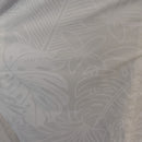 White Plumeria Monstera Hawaiian Long Flare Dress