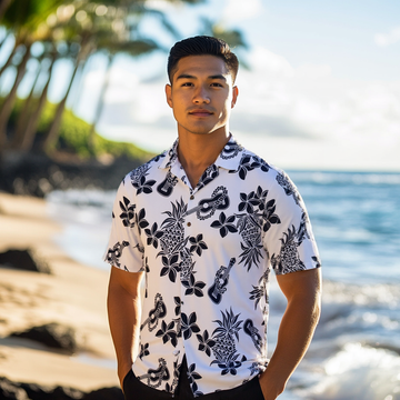 White Ukulele Hawaiian Shirt
