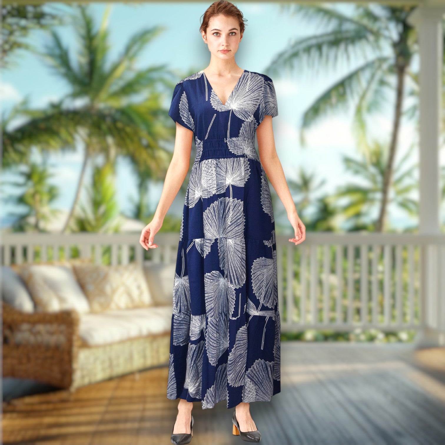 Women VNeck Rayon Dress