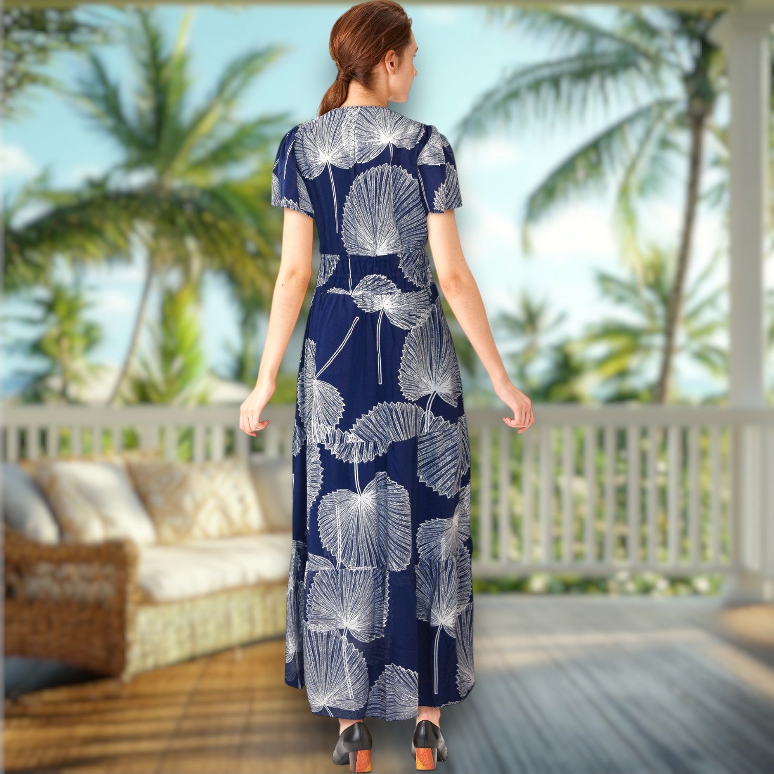 Women VNeck Rayon Dress