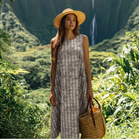 authentic_hawaiian_palaka_print_a_line_dress