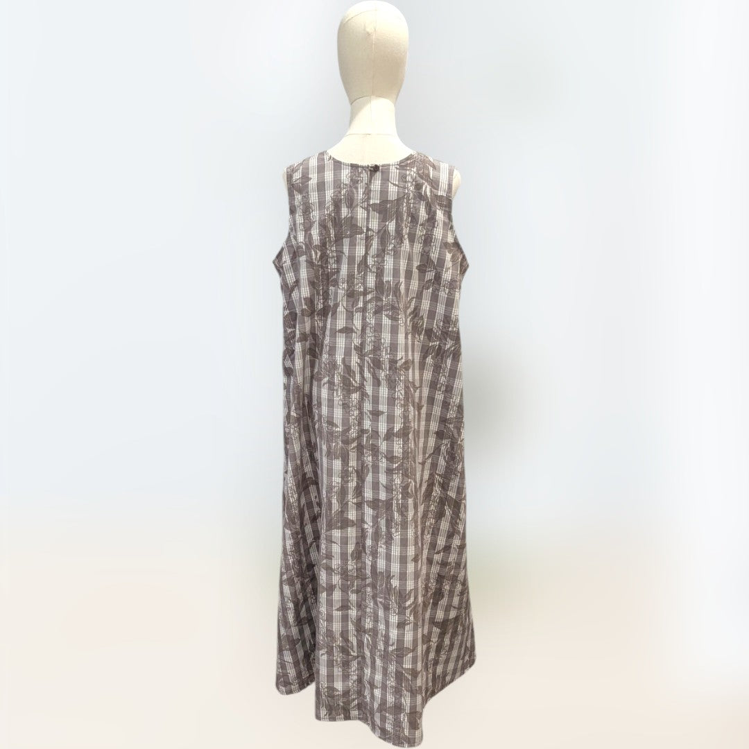 Palaka Pattern Line Authentic Hawaiian Palaka Print 2-Way Neck A-Line Dress – Made in Hawa ...