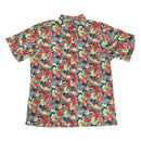 Hawaiian Tropical Hibiscus & Monstera Aloha Shirt – Navy-2