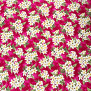 Plumeria print on red background Gift Wrapping Cloth, Furoshiki - Red-1