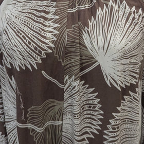 Buy brown-white Comfort &amp; Effortless Elegant Top in the Loulu Palm Leaf – PK Original Print